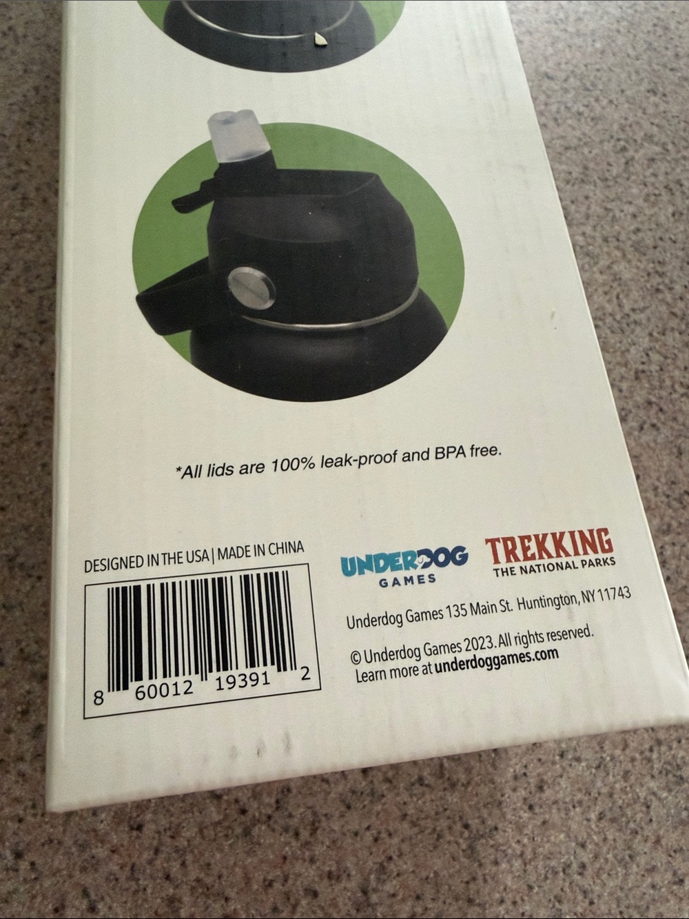 Trekking the National Parks Water Bottle - Black, new in box - Picture 2 of 13